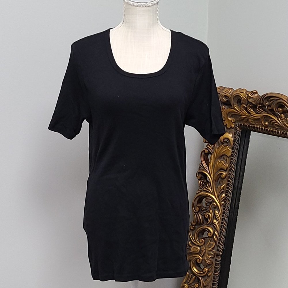 Livergy Black Tee Women Size 6/L